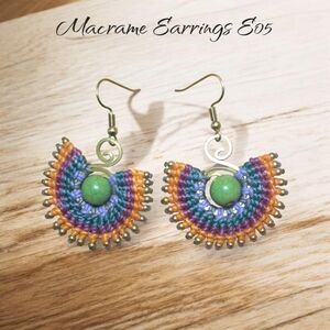 Colorful Macrame Earrings